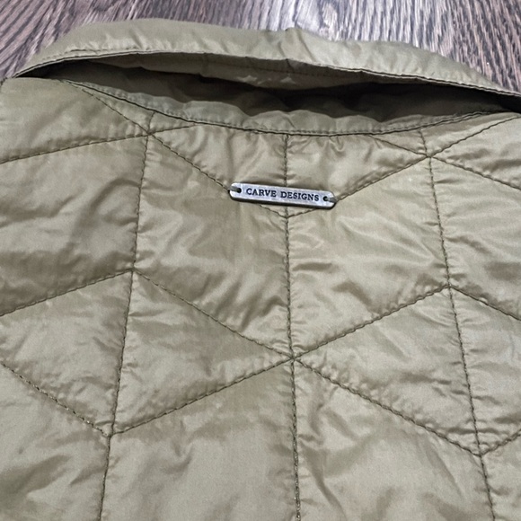 Carve Designs Woman’s Quilted Khaki Jacket - Picture 2 of 7
